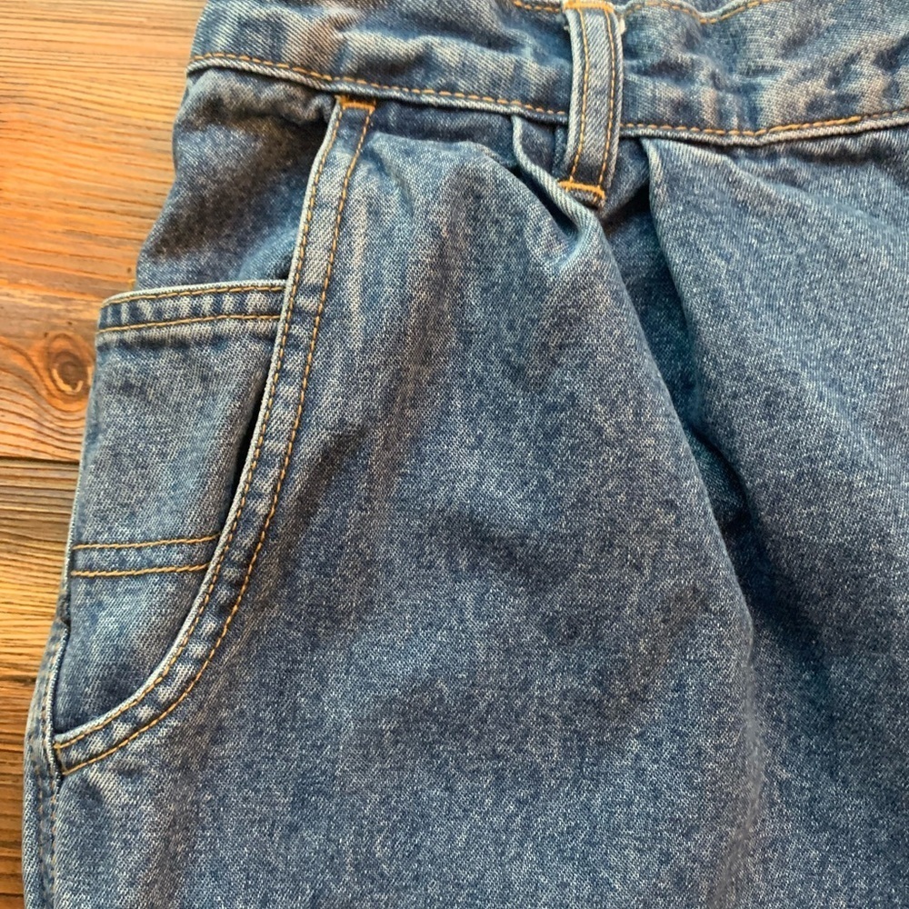 Vintage 1980’s Westport Denim High Waisted Mom Jeans Pleated Front Size 14 RARE - Picture 5 of 12